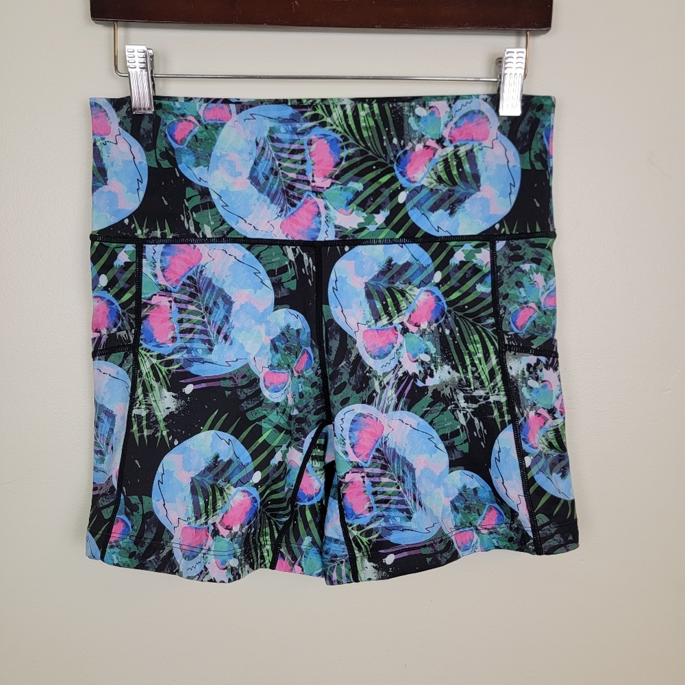 Constant Varied Gear CVG Squats Approved Skulls Leaves Workout Shorts